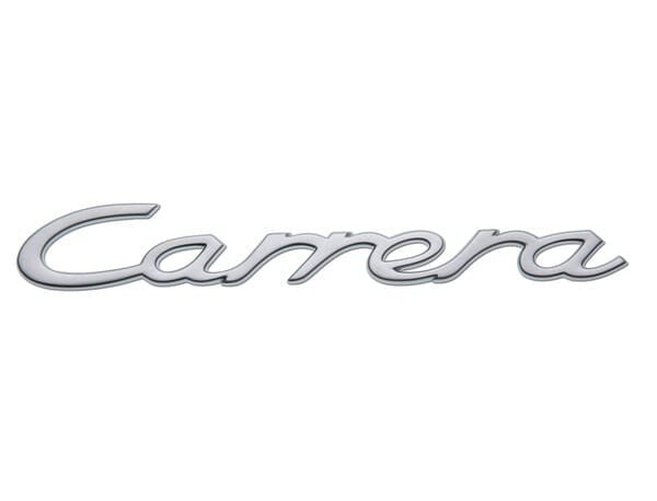 Porsche 911 991 • Carrera Rear Emblem • Chrome/Silver • 2013-2018 • #991559237016