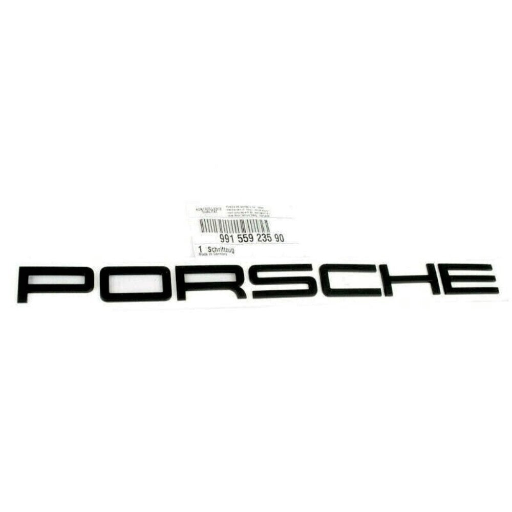 Porsche Text Emblem • Matte Black • 911 991 718 982 GTS GT3 GT4 • #991559235902
