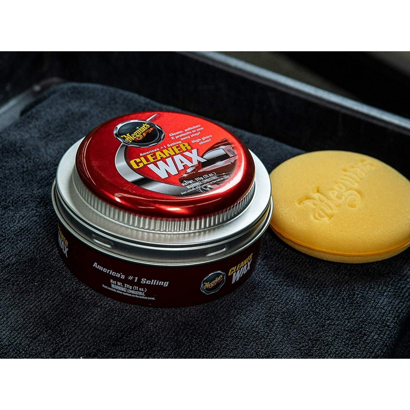 Meguiar's Cleaner Wax • Solid Paste Wax • 11 Oz. Tin • #A12143