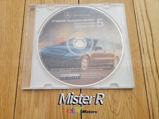 Mercedes-Benz • Comand Navigation System Road Map CD #5 • Midwest USA #Q64601130