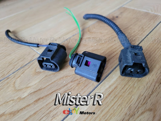 Audi/Volkswagen/Porsche 2-Pin Connector Pigtail Harness • Used OE • #1J09737220