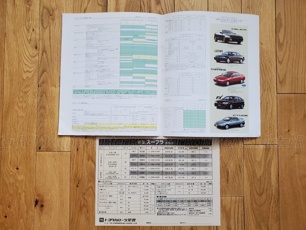 1994 Toyota MK4 Supra • JDM Sales Brochure • Original A80 MKIV Japanese Catalog7