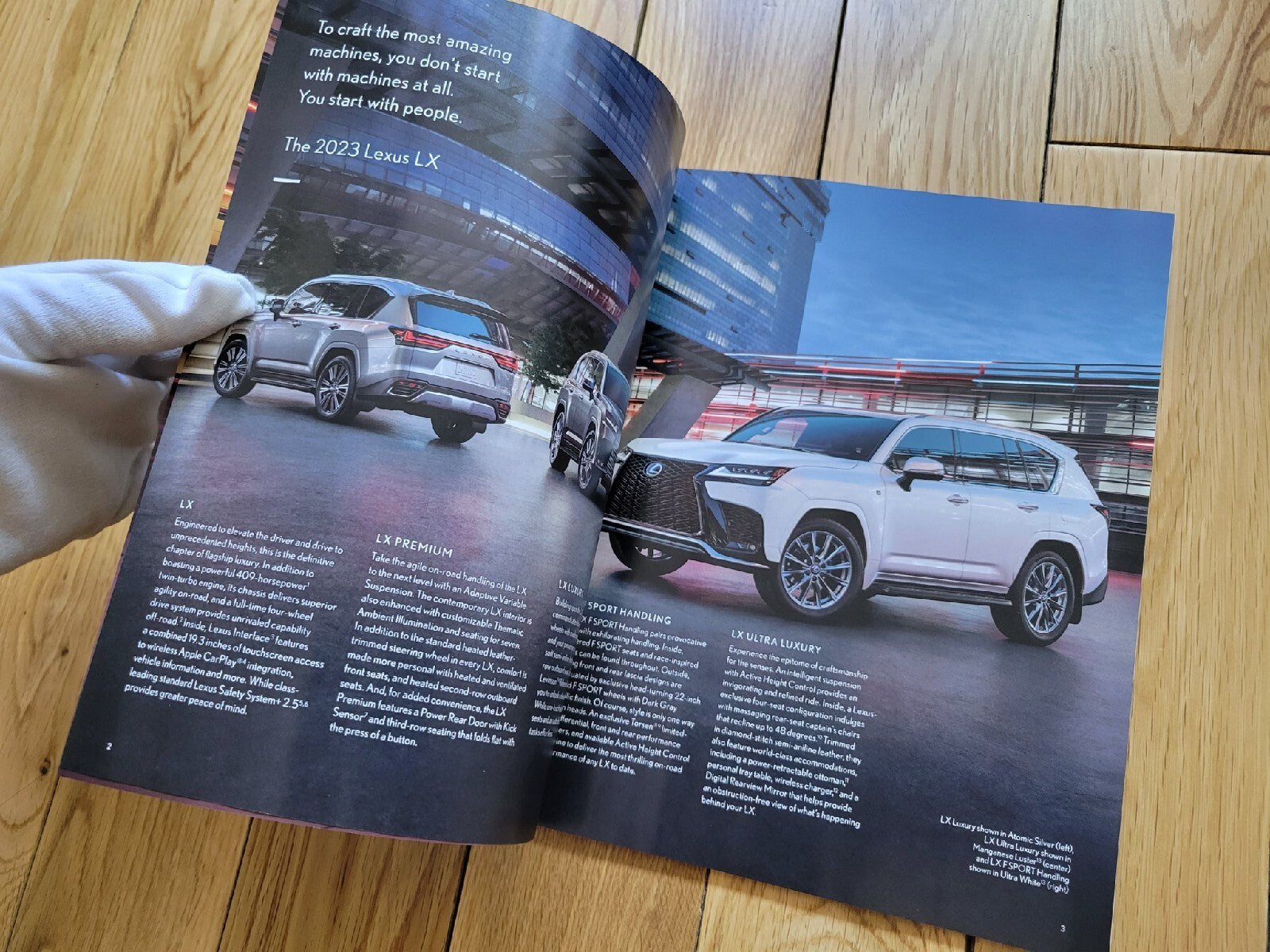2023 Lexus LX Truck/SUV • Sales Brochure • Original 38 Page Dealer Catalog1