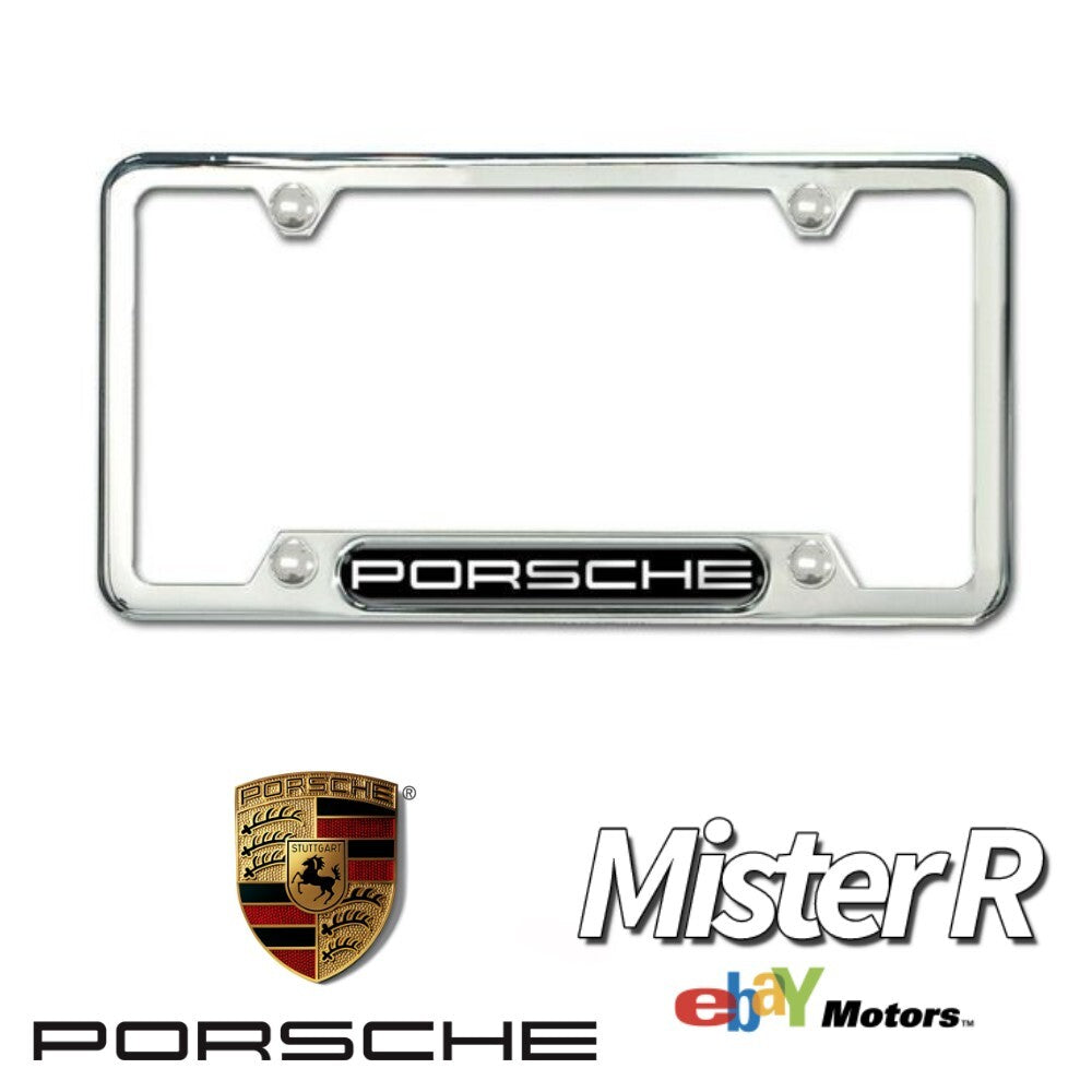 Porsche • Polished Silver License Plate Frame • Genuine OE • #PNA702009000