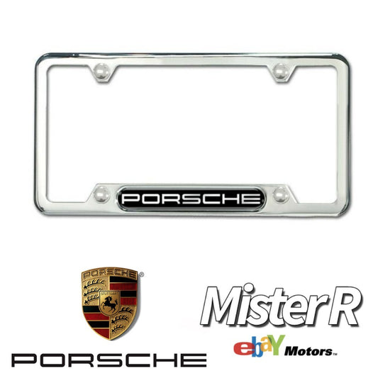 Porsche • Polished Silver License Plate Frame • Genuine OE • #PNA702009000