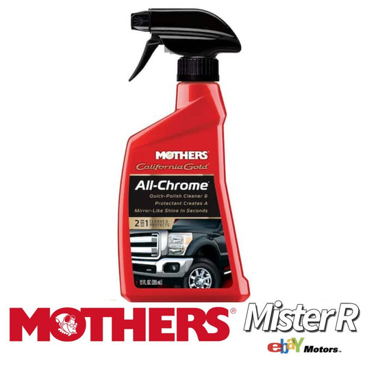 MOTHERS • All-Chrome Polish & Cleaner Spray • California Gold #05222 • 12 fl oz0