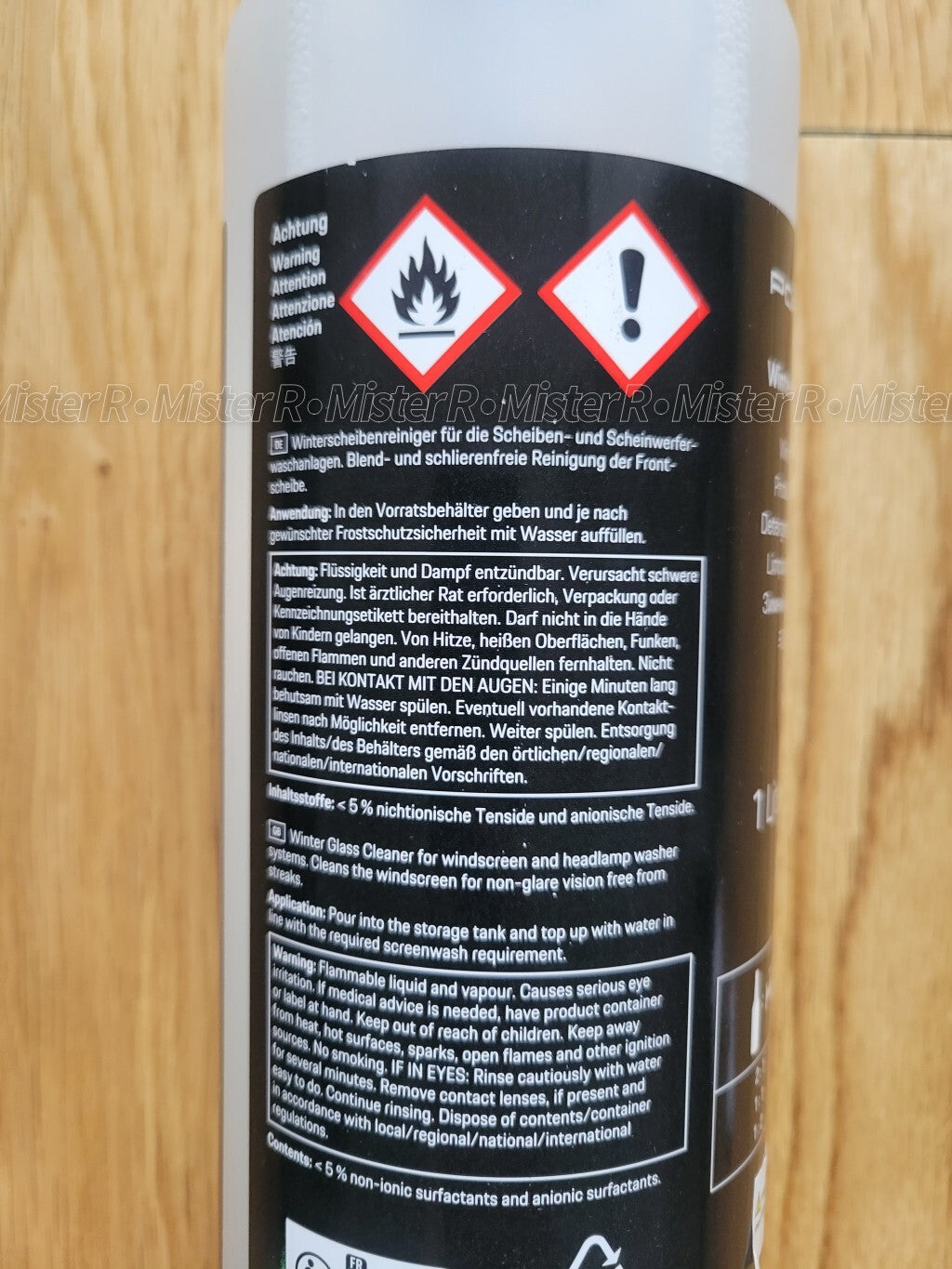 Porsche Windshield Washer Fluid Concentrate • Genuine OE • 1 Liter #000044002272