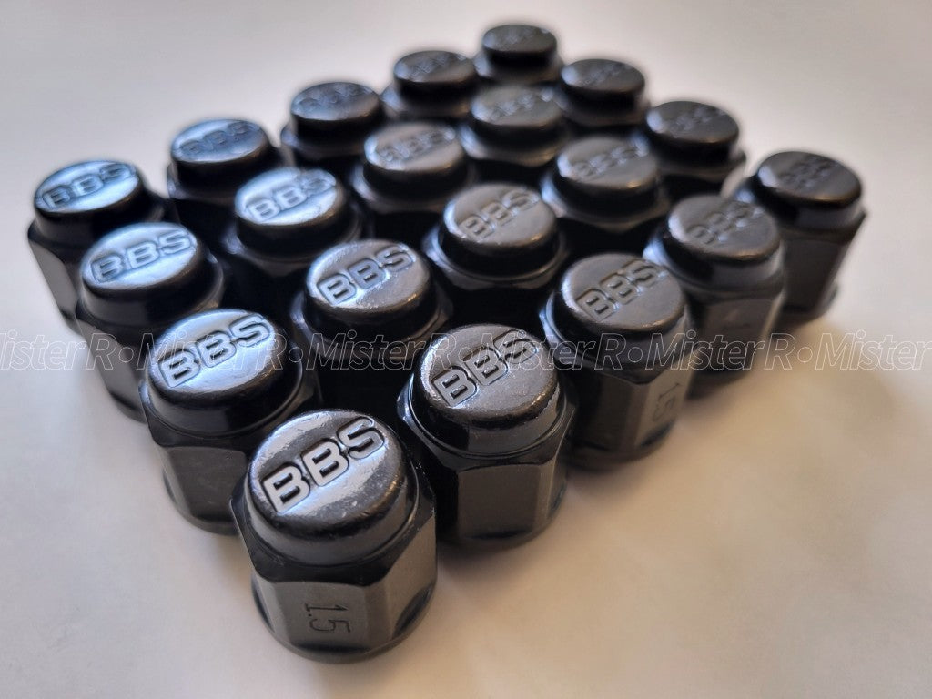 BBS Wheels • Debossed Standard Lug Nut Set • M12x1.5 • Genuine BBS • 20 Pieces4