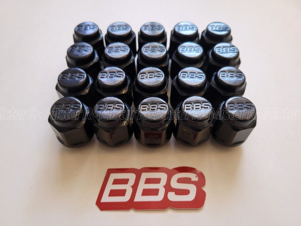 BBS Wheels • Debossed Standard Lug Nut Set • M12x1.5 • Genuine BBS • 20 Pieces15