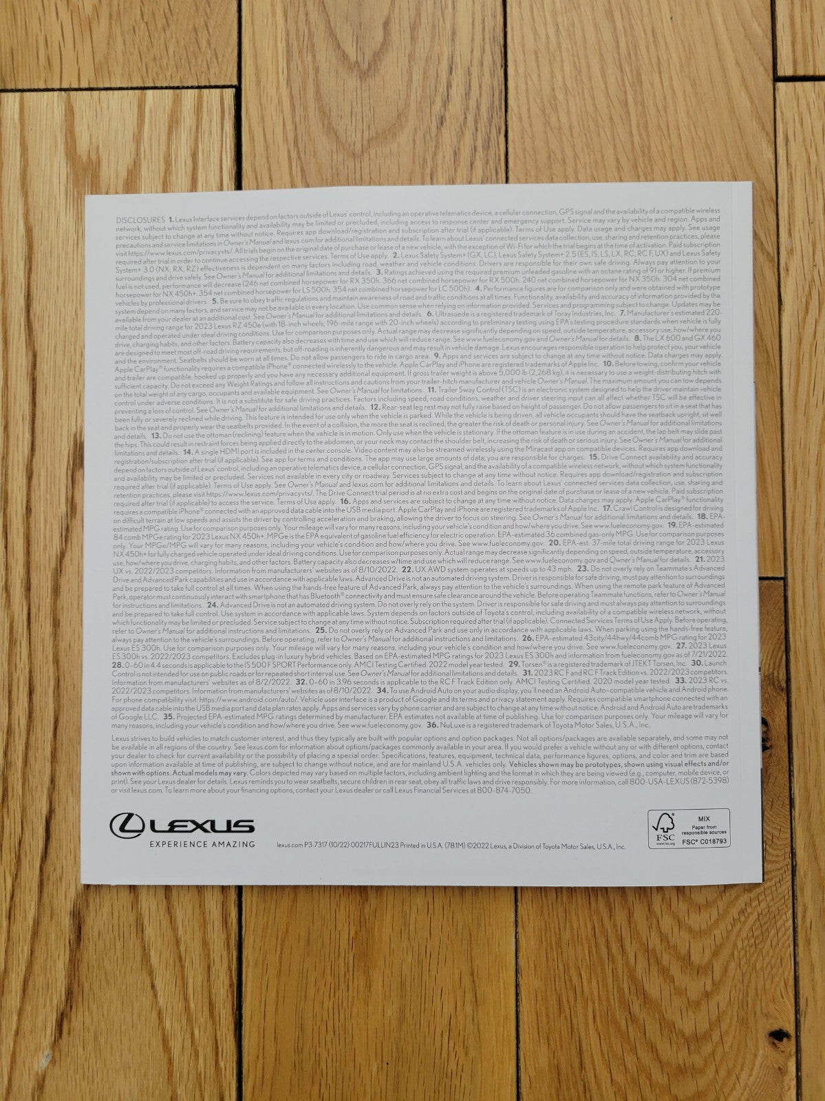 Lexus • 2024 Model Line Brochure • Original Dealer Issued Catalog • 33 pages9