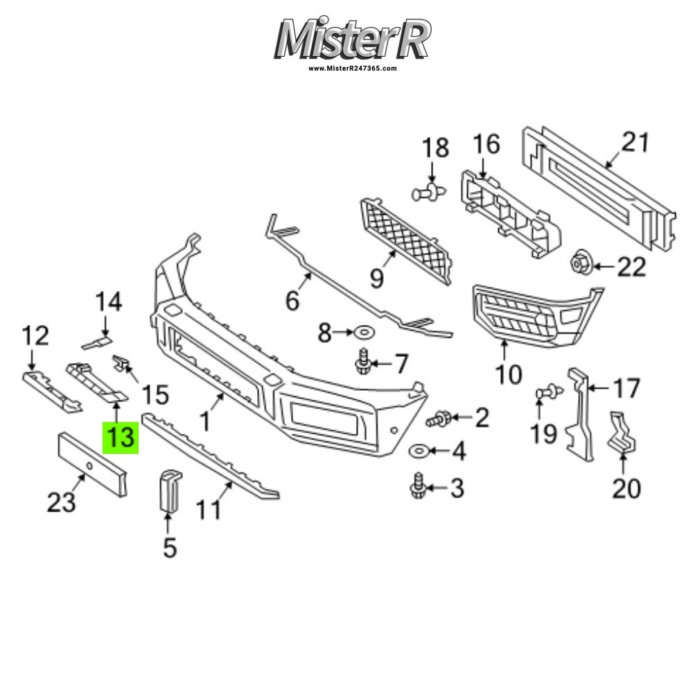 Mercedes-Benz W463 • Towing Eye Cover/Cap Support • G63 AMG • OE #46388544022