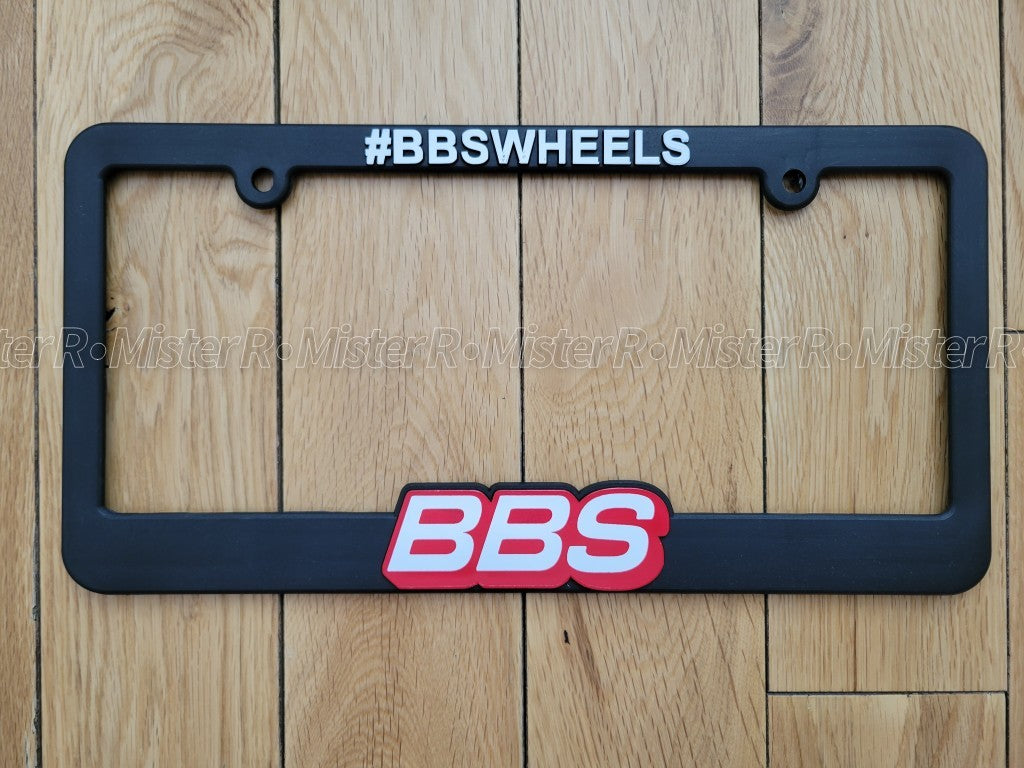 BBS • Black Plastic License Plate Frame • BBS Wheels USA2