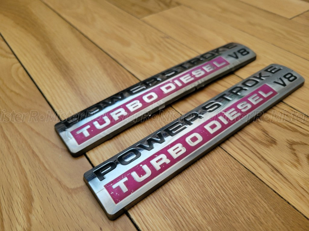 Ford • Power Stroke Turbo Diesel V8 Emblem/Badge Set • F250 F350 • #5C3416B114AA3