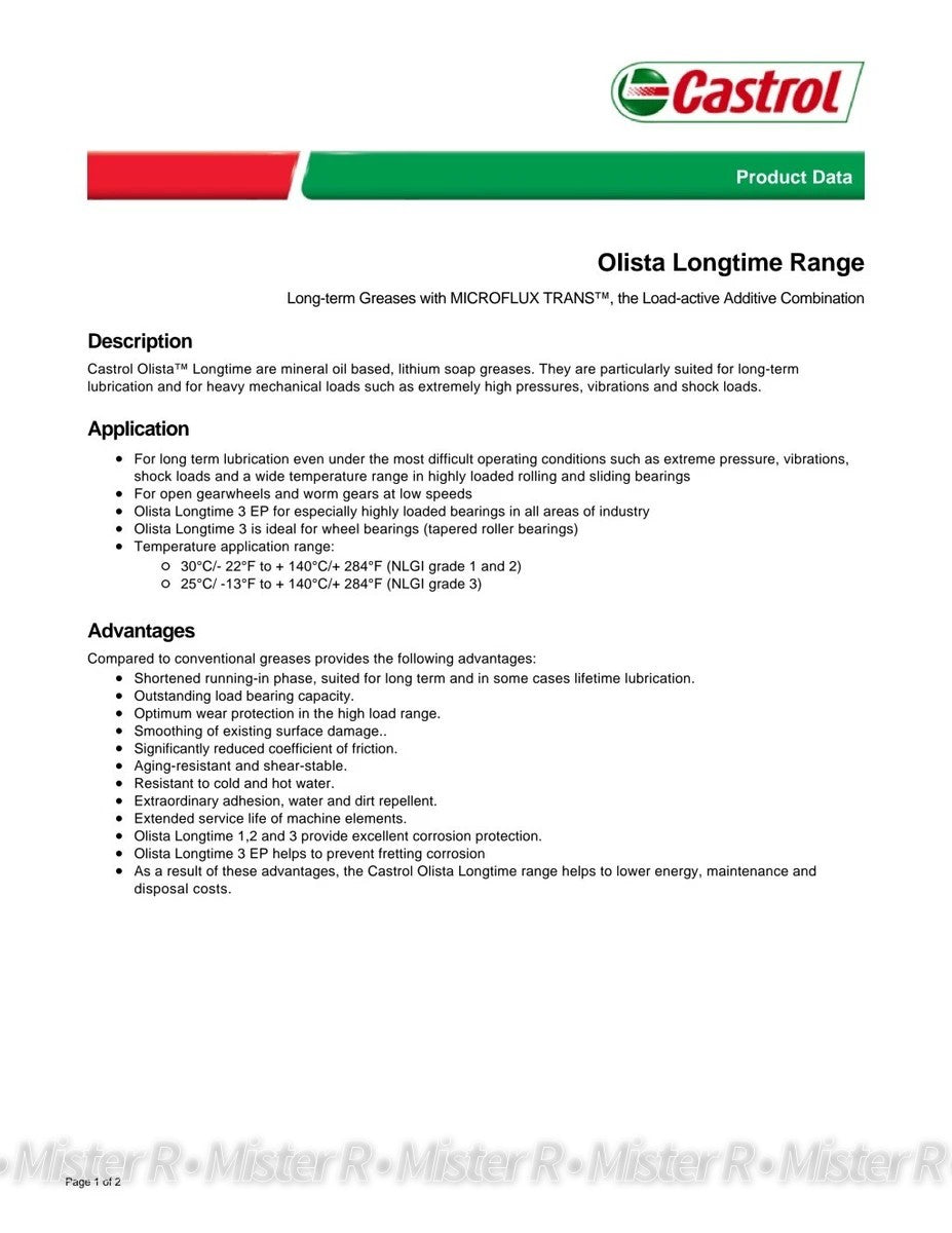Castrol Olista Longtime 3 EP • 80g Camshaft Grease • OE Porsche #00004302400 ×12