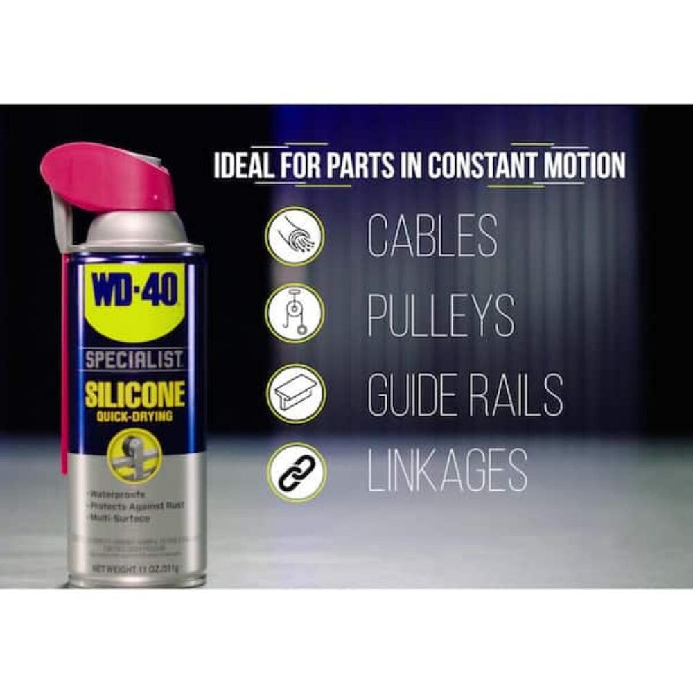 WD-40 • Silicone • Quick-Drying Specialist Lubricant Spray • 11 oz Can2