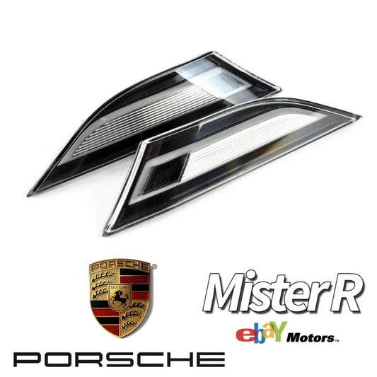 Porsche 991 981 718 • OE Clear Side Marker Light Set • 99163125506 • 991631256060