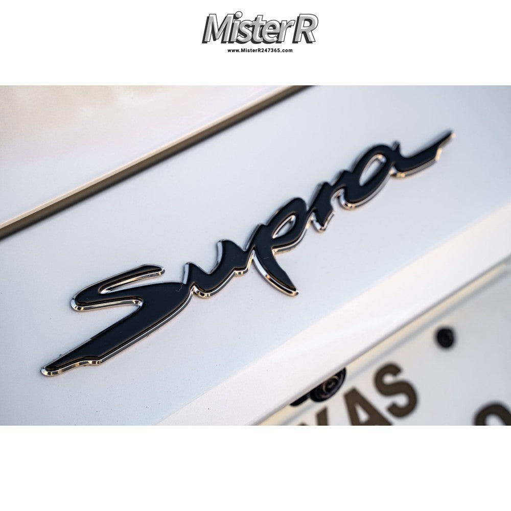 Toyota A90/A91 GR Supra • Rear Bumper Text Emblem •  New OE • #90118-WA4401