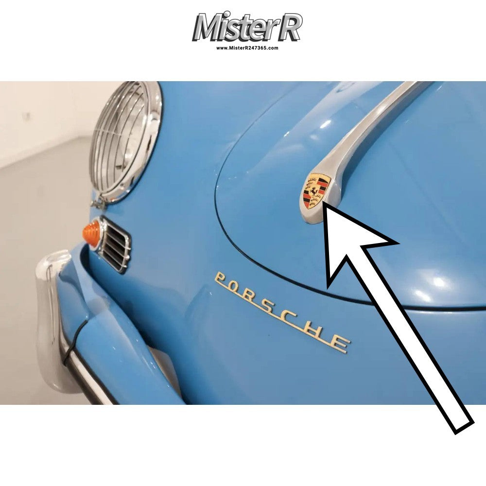 Porsche 356 • Hood Handle Crest Emblem/Badge • New Restoration OE • #644559210021
