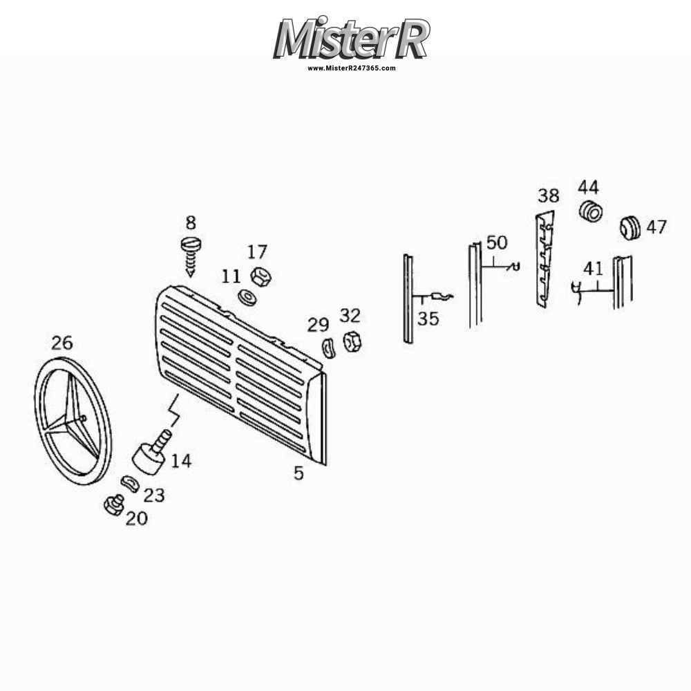 Mercedes-Benz W460/W461 G-Wagon • Radiator Grille Shell w/ Star • #A460888081521