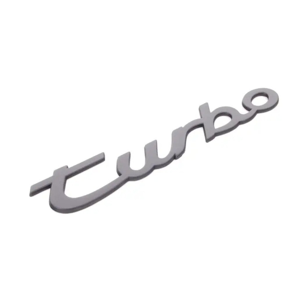 Porsche 944 • Turbo Script Emblem • Black • Genuine OE • #951559093001