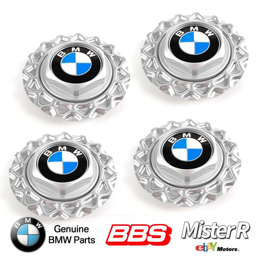 BMW Style 5 Wheel Center/Hub Cap Set • E30 E36 E34 OE 14" BBS • #36132225622 ×40