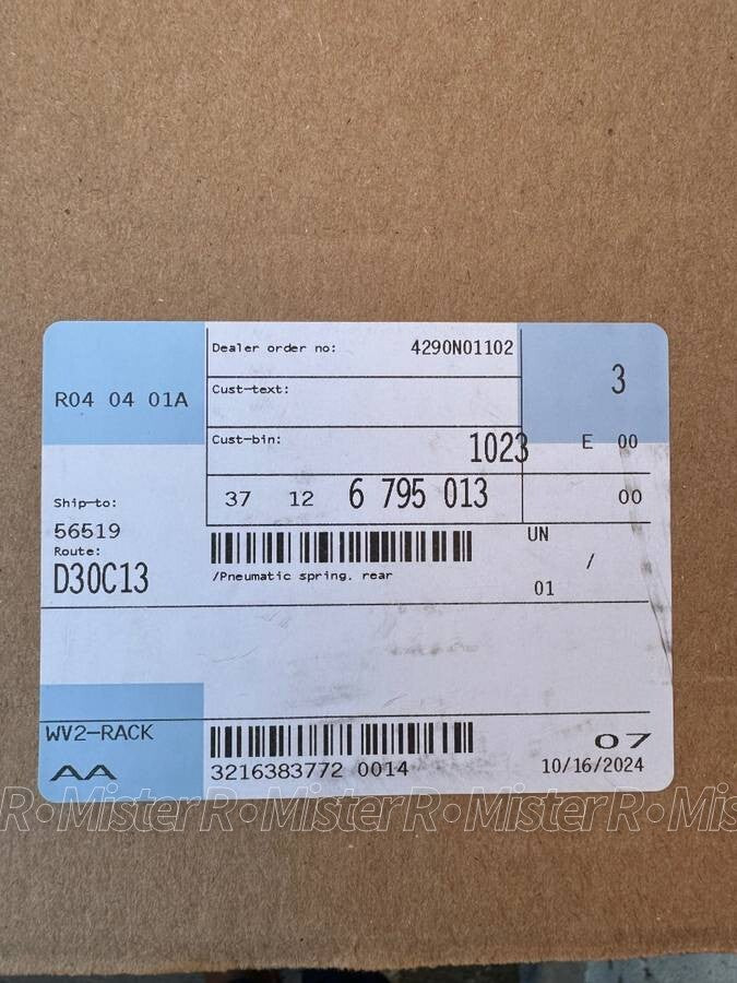 BMW Air Spring Rear Suspension Pneumatic Spring ×2 • X5 X6 F15 F16 #371267950133