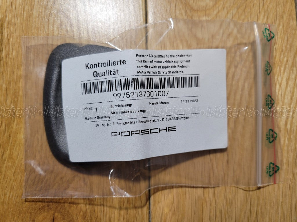 Porsche 987/997 • Interior Coat Hook • Volcano Grey • #99752137301D077