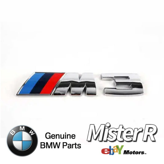 BMW E9X M3 • Rear Trunk Emblem • Genuine OE • E90 E92 E93 • #511480419010