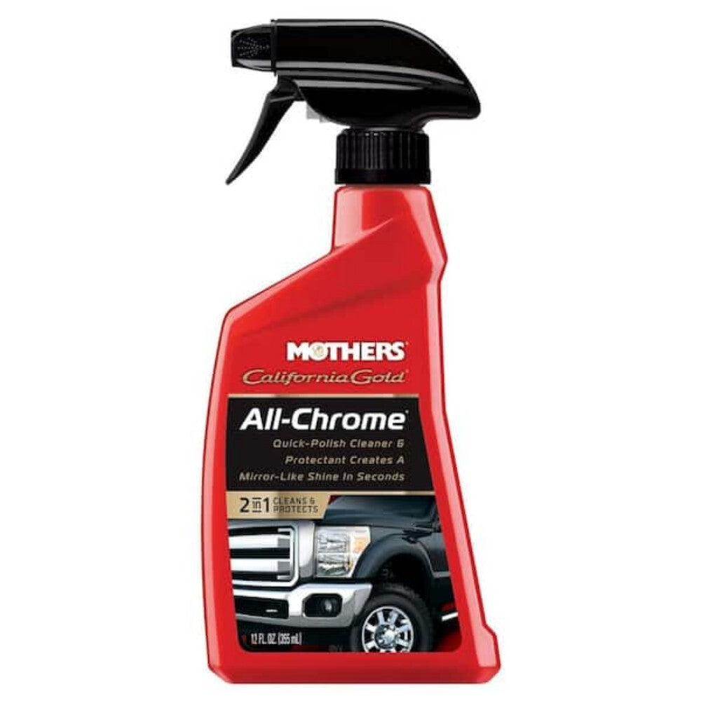 MOTHERS • All-Chrome Polish & Cleaner Spray • California Gold #05222 • 12 fl oz3