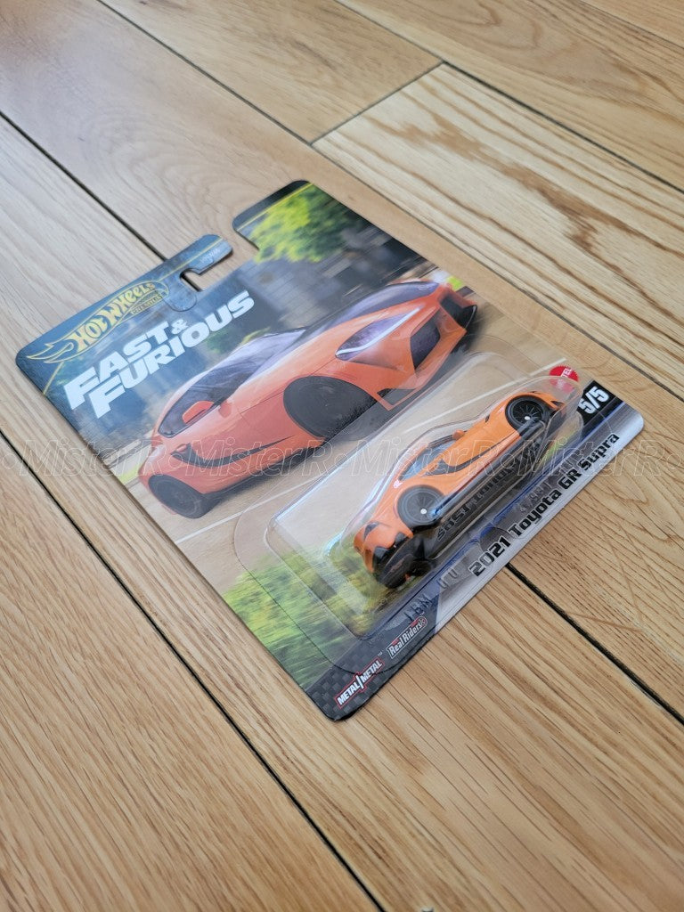 Hot Wheels Premium • 2021 Toyota GR Supra • 1:64 Fast & Furious #HNW46-JBM001