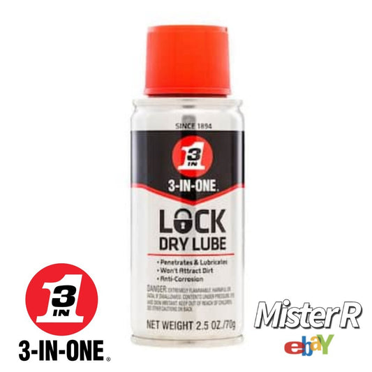 3-IN-ONE • Lock Dry Lube/Penetrant • Home Car Industrial Padlocks Locks • 2.5 oz0