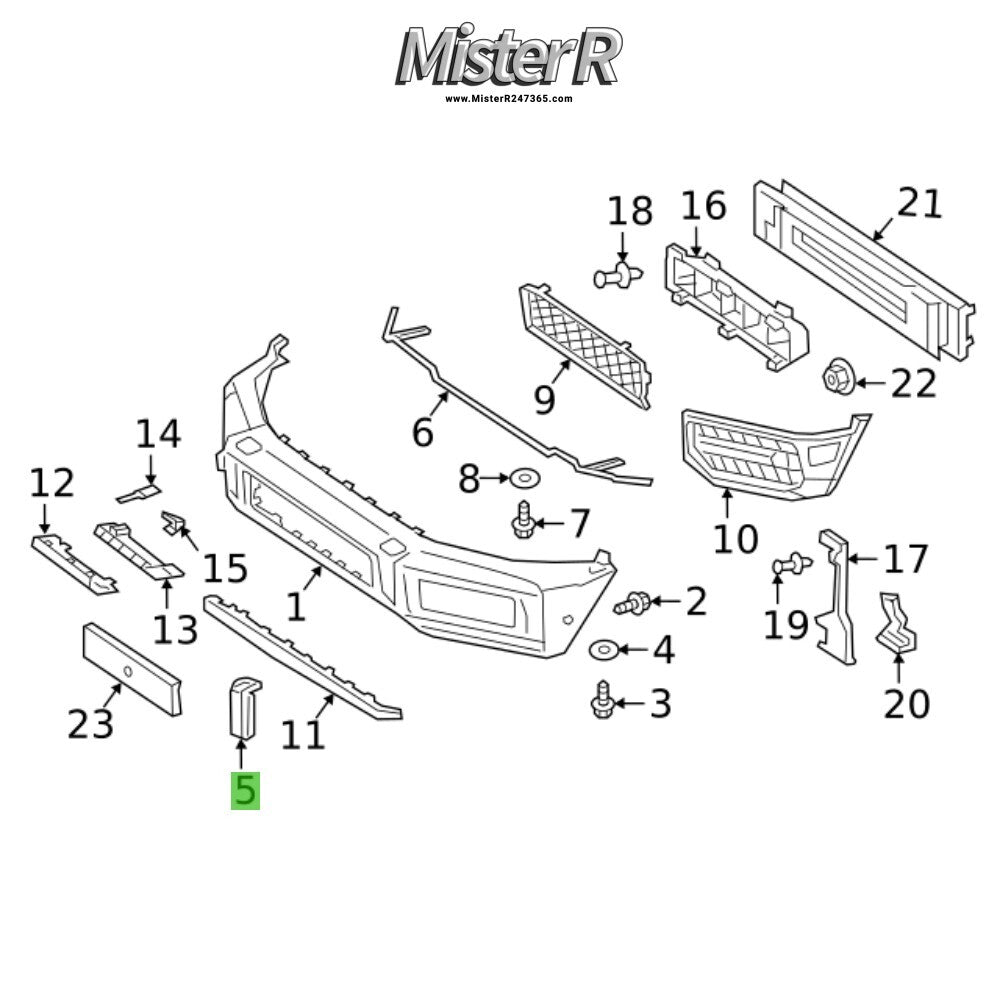 Mercedes-Benz G63 AMG • Jack Plug Cover Set • OE W463 • #4638859501 #46388598019