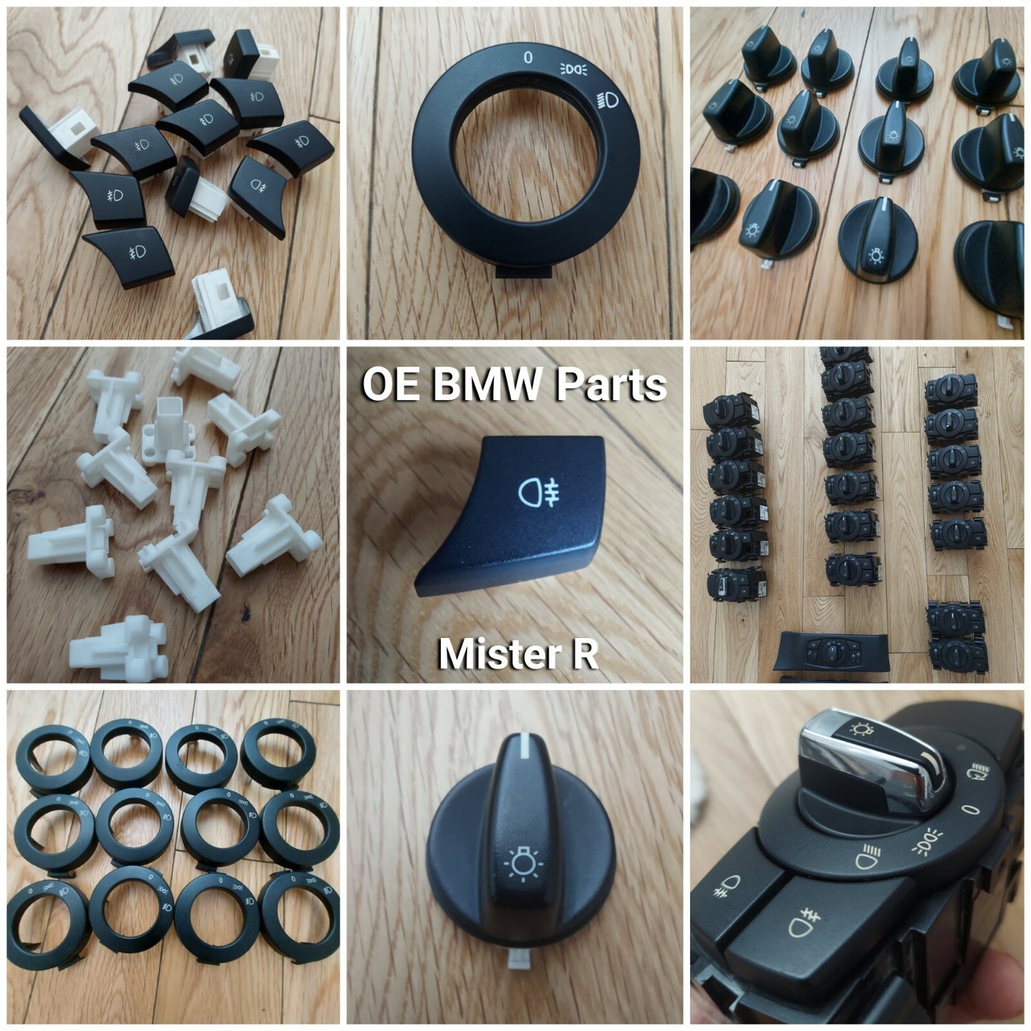 BMW E9X - Front Fog - Replacement Button for Headlight Switch - E90 E91 E92 E933