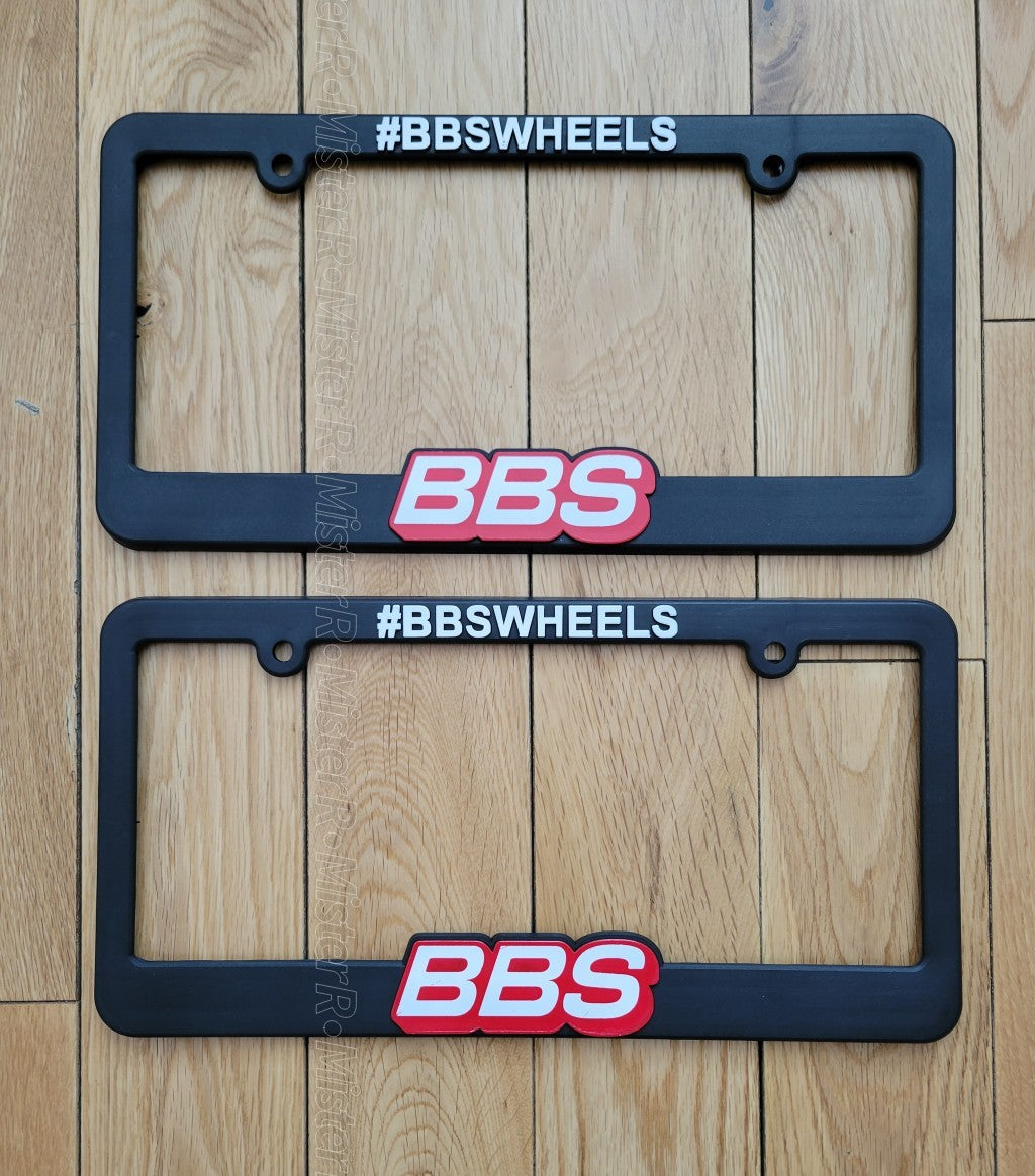 BBS • Black Plastic License Plate Frame • BBS Wheels USA6