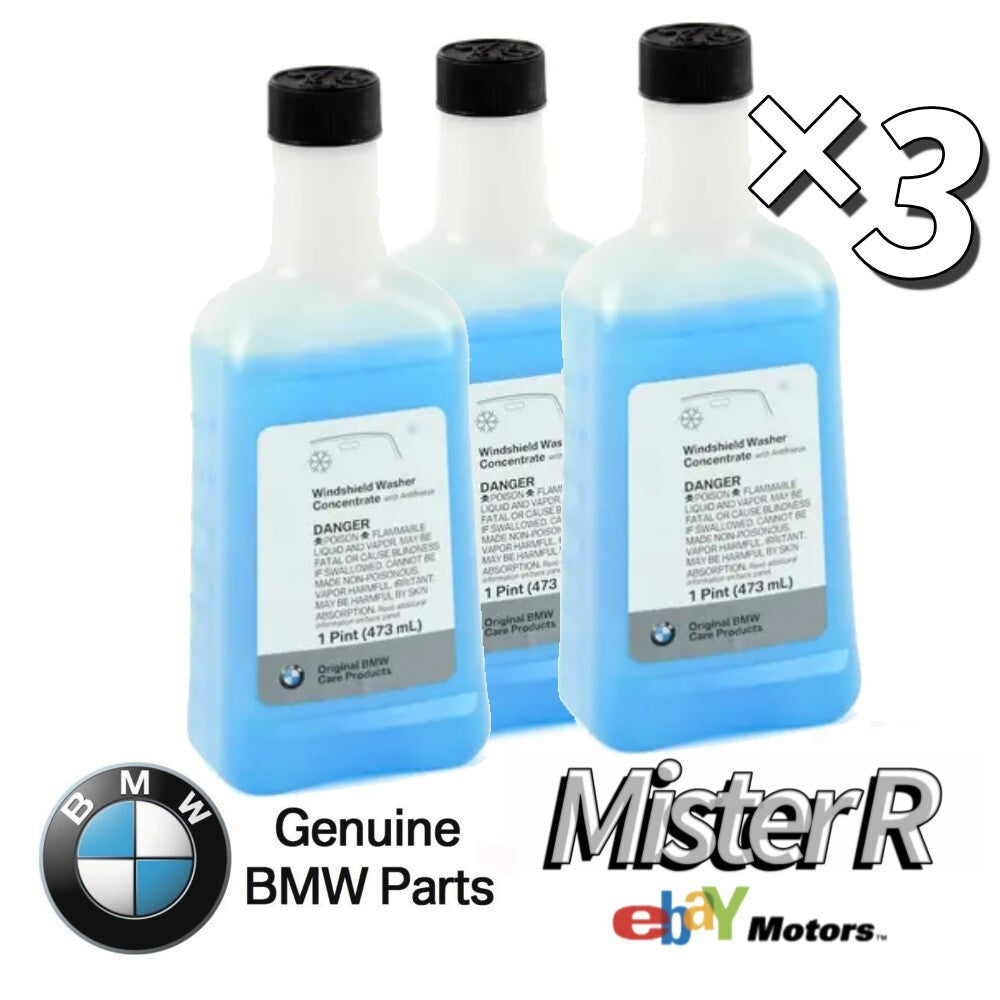 BMW Windshield Washer Fluid Concentrate ×3 • Genuine OE 473mL • #831922217020