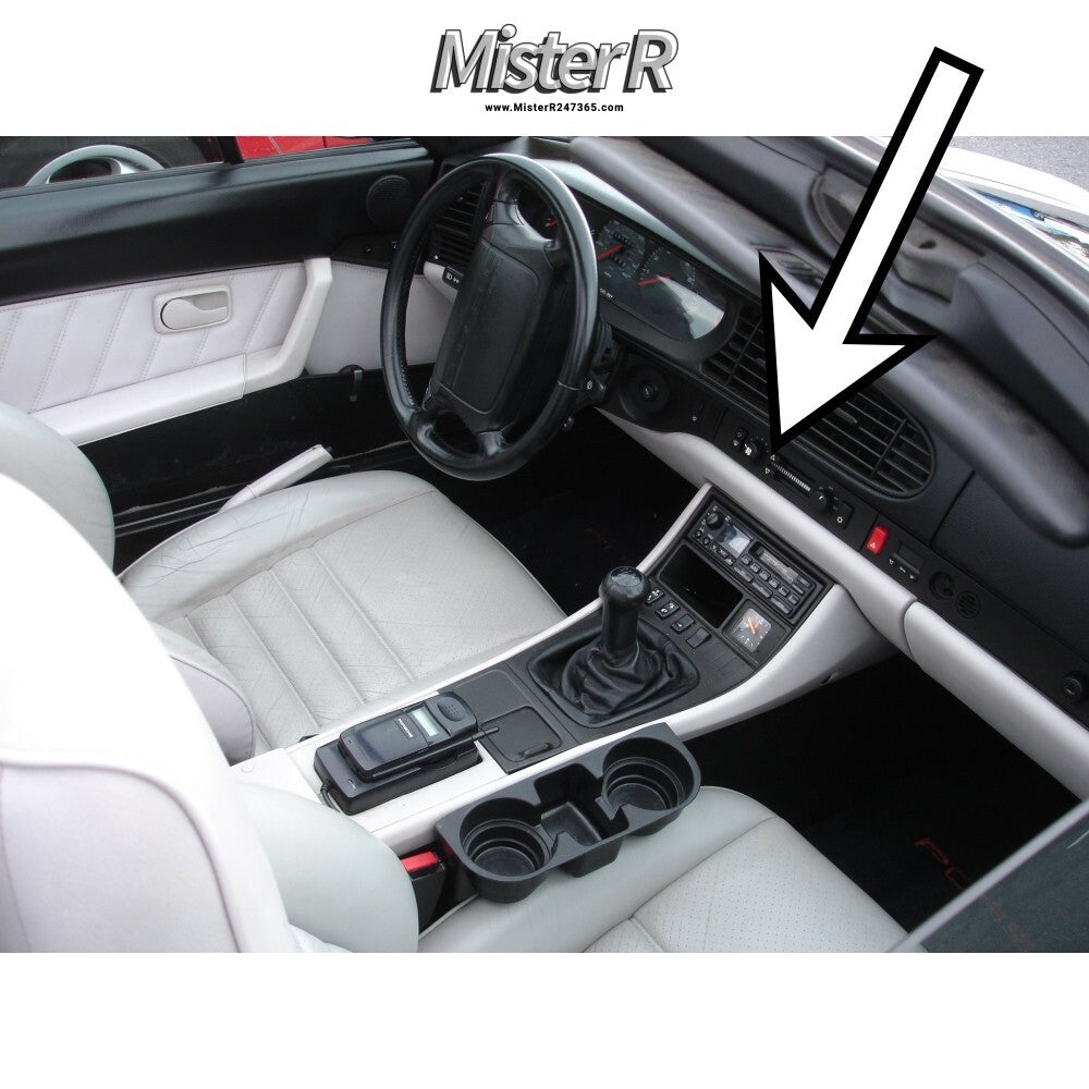 Porsche 911 968 944 • HVAC Heater Control Knob ×1 • URO Parts • #9446532050001C8