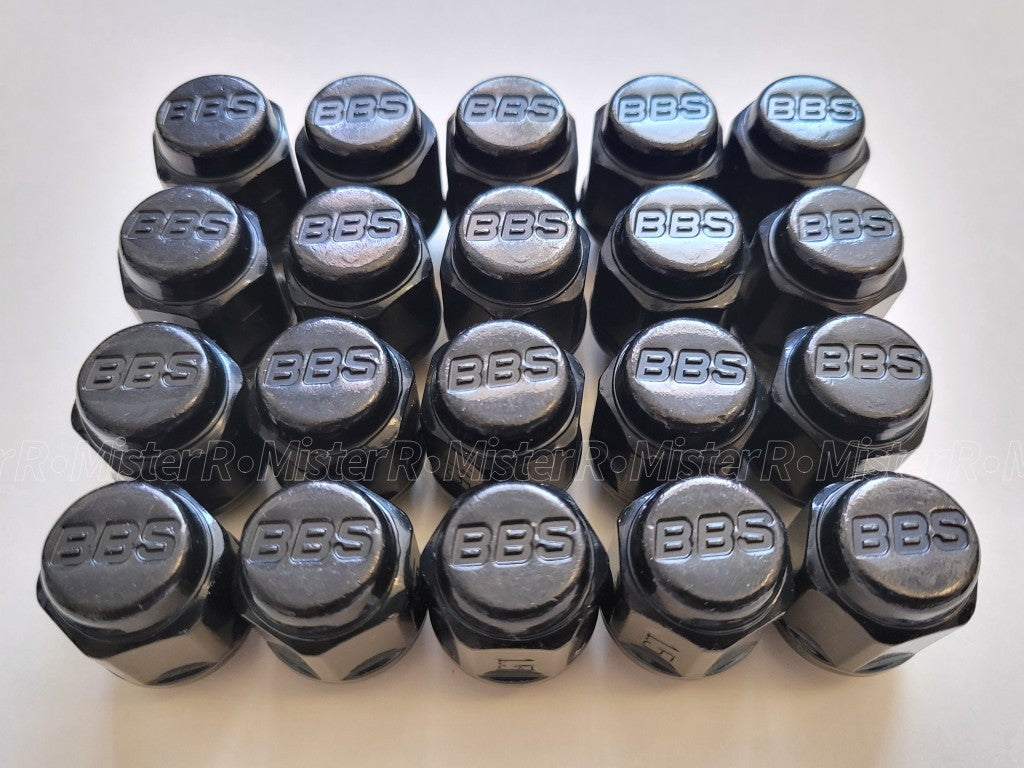 BBS Wheels • Debossed Standard Lug Nut Set • M12x1.5 • Genuine BBS • 20 Pieces2