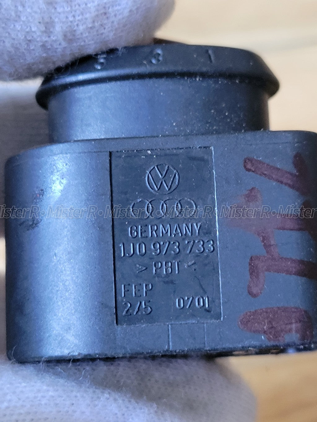 Audi/Volkswagen/Porsche 6-Pin Connector Pigtail Harness • Used OE • #1J09737334
