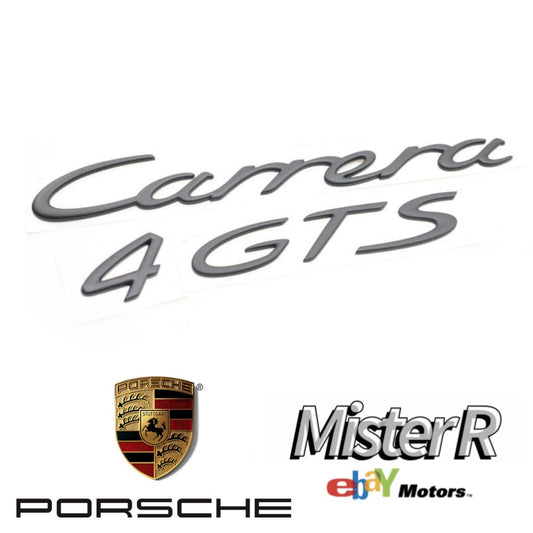 Porsche 911 997 • Carrera 4 GTS Script Rear Emblem • Black • #997559037070