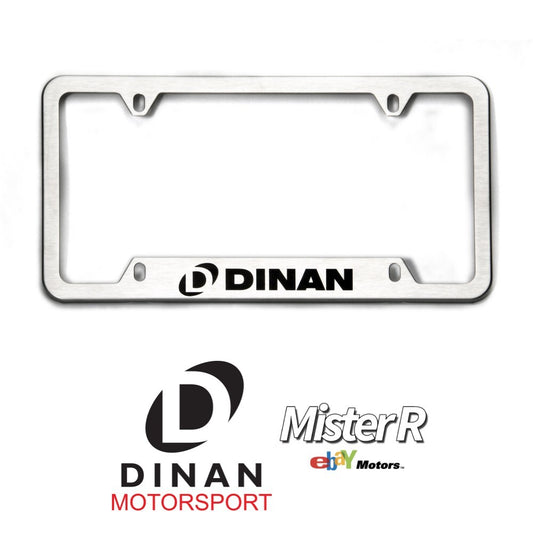 DINAN • Brushed Stainless Steel License Plate Frame • Genuine Dinan Motorsports0