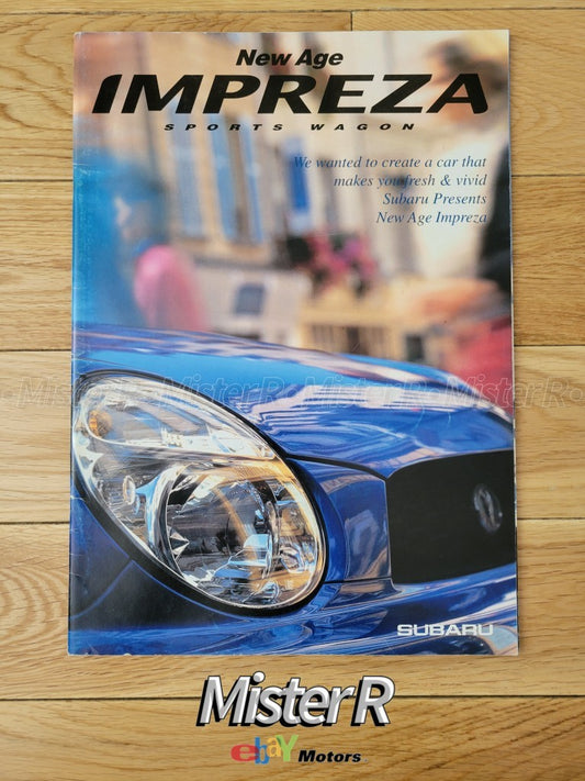 Subaru Impreza WRX • Original 2001 "Bug Eye" STi JDM Sales Brochure/Catalog0