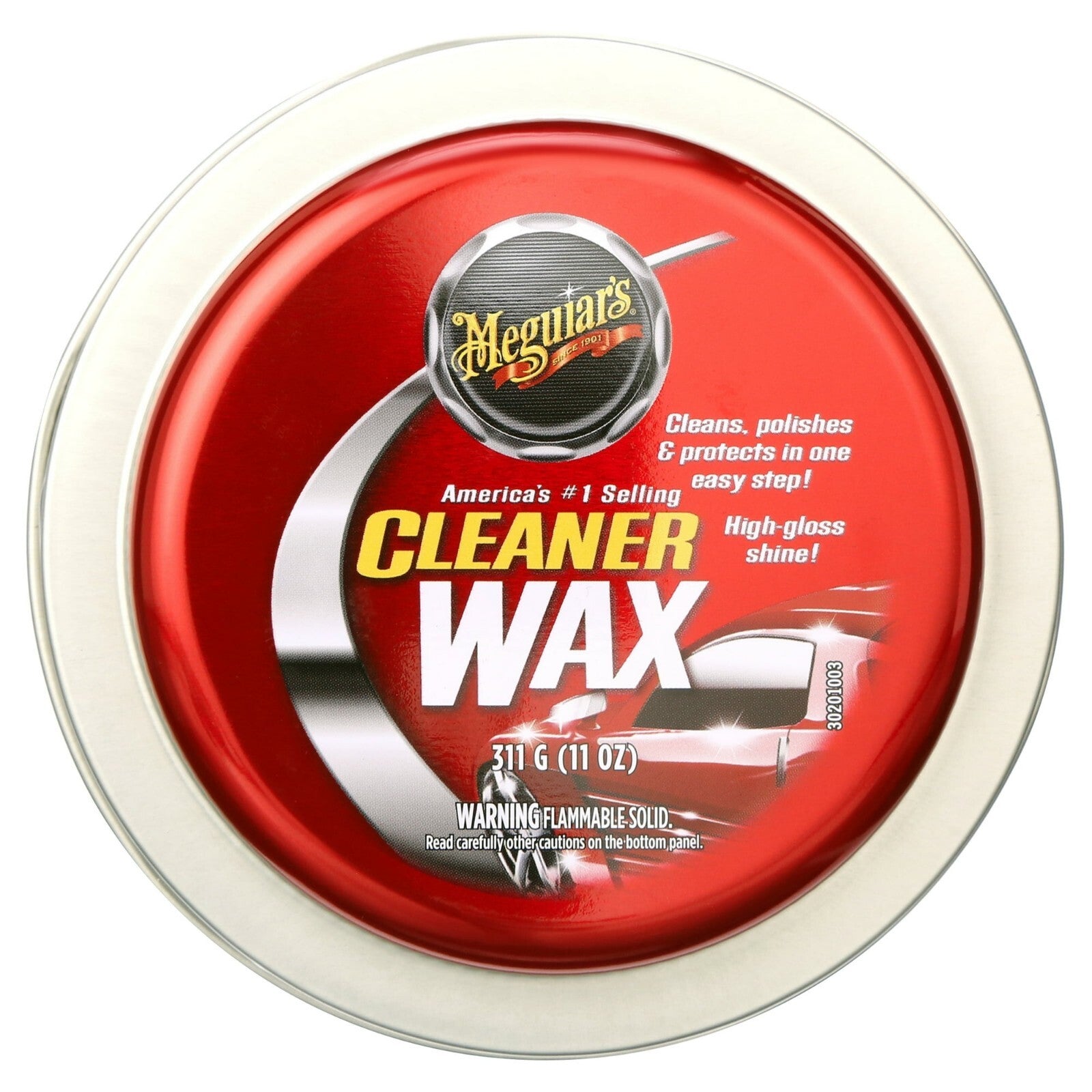 Meguiar's Cleaner Wax • Solid Paste Wax • 11 Oz. Tin • #A12141