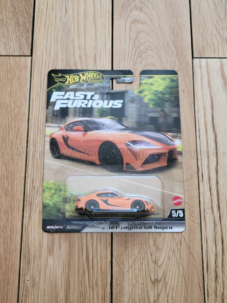 Hot Wheels Premium • 2021 Toyota GR Supra • 1:64 Fast & Furious #HNW46-JBM003