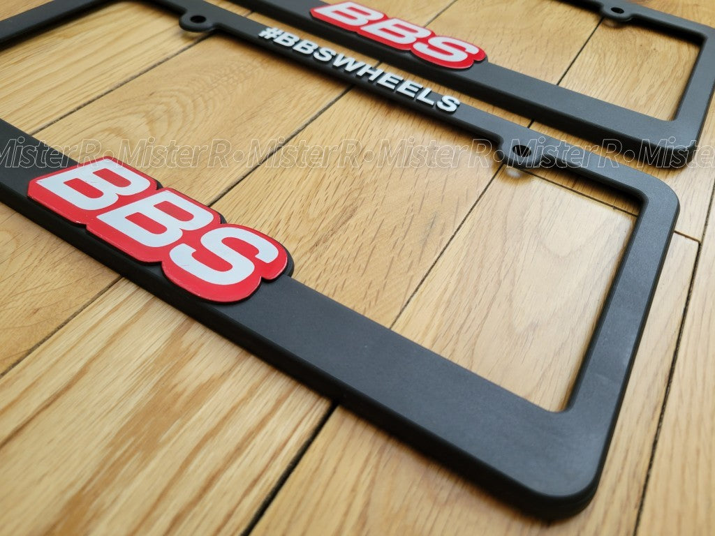 BBS • Black Plastic License Plate Frame • BBS Wheels USA5