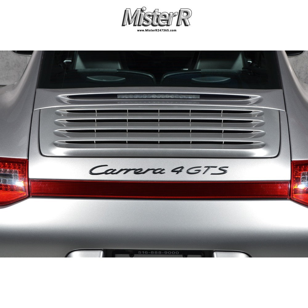 Porsche 911 997 • Carrera 4 GTS Script Rear Emblem • Black • #997559037072