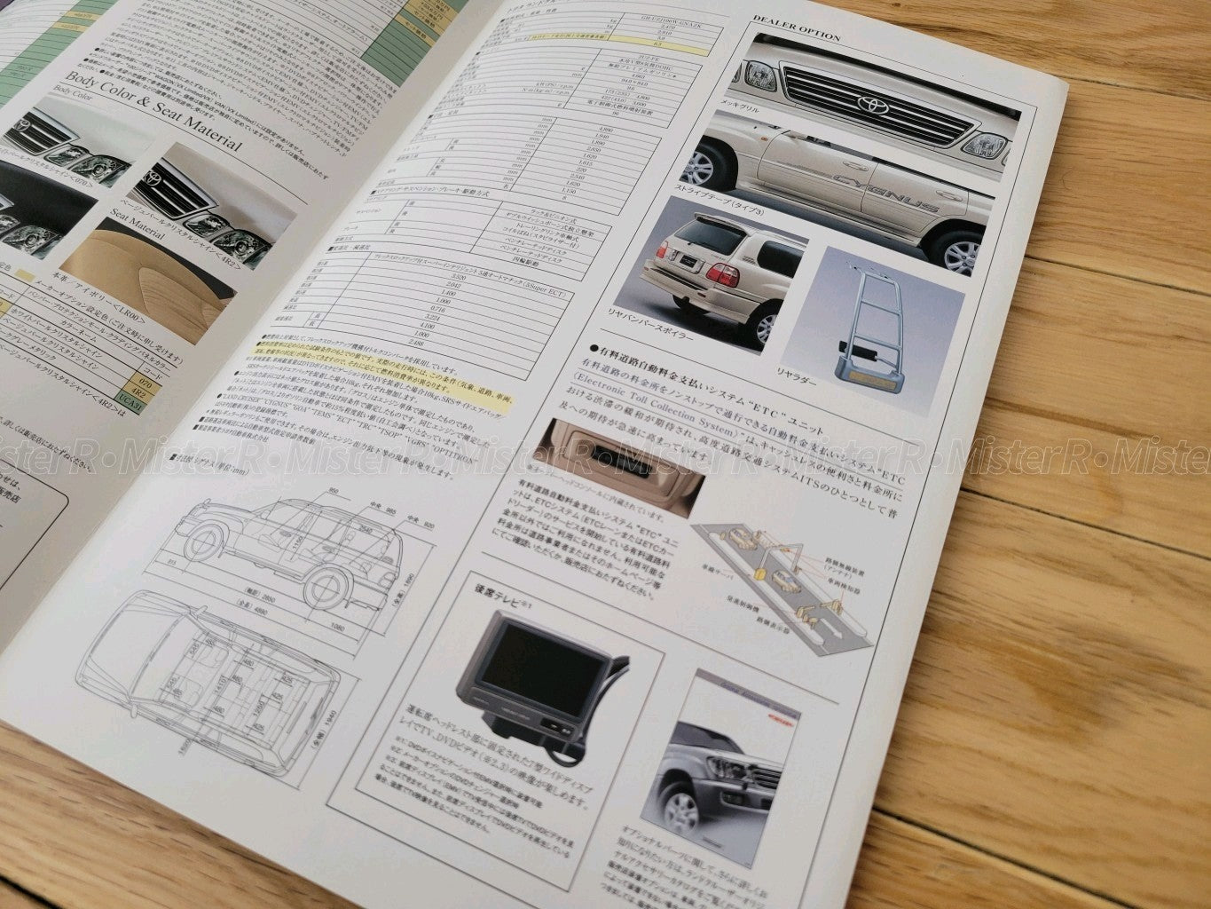 Toyota Cygnus • Land Cruiser 100 LX470 J100 Original JDM Sales Brochure/Catalog9