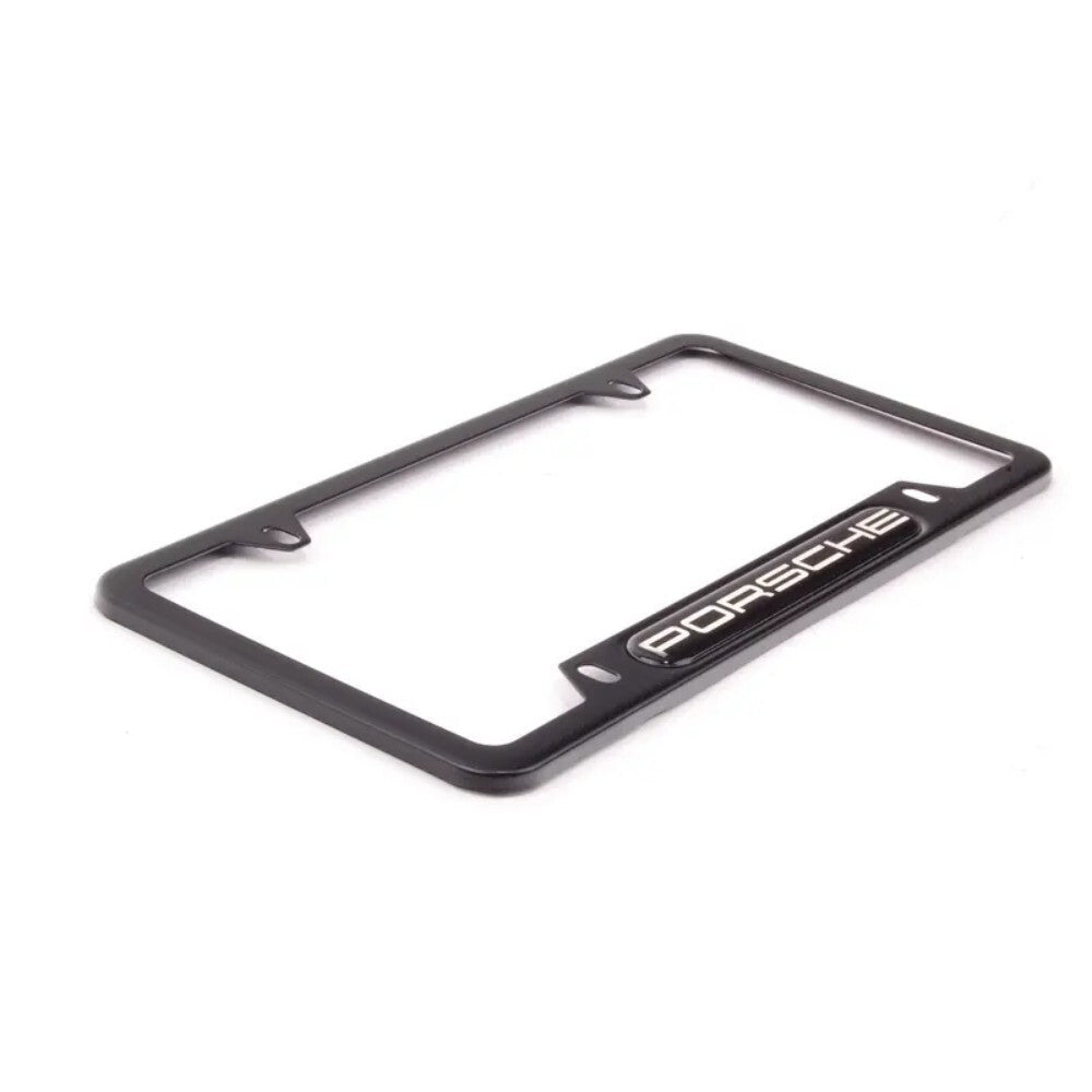 Porsche • Satin Black License Plate Frame • Genuine OE • #PNA702005007