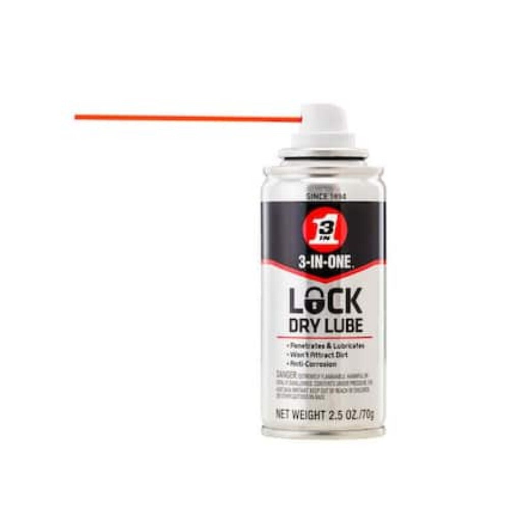 3-IN-ONE • Lock Dry Lube/Penetrant • Home Car Industrial Padlocks Locks • 2.5 oz1