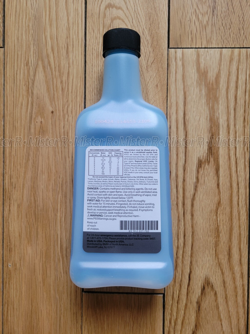 BMW Windshield Washer Fluid Concentrate ×3 • Genuine OE 473mL • #831922217022