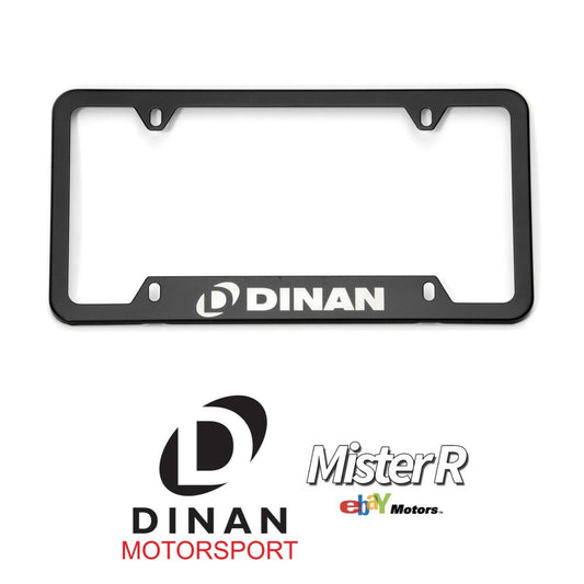 DINAN • Black Stainless Steel License Plate Frame • Genuine Dinan Motorsports0